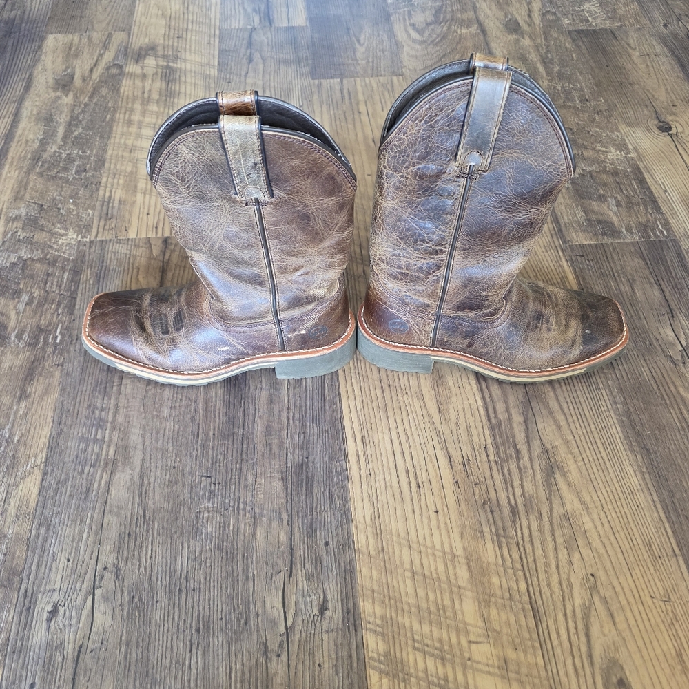 Double H Distressed Brown Western Boots